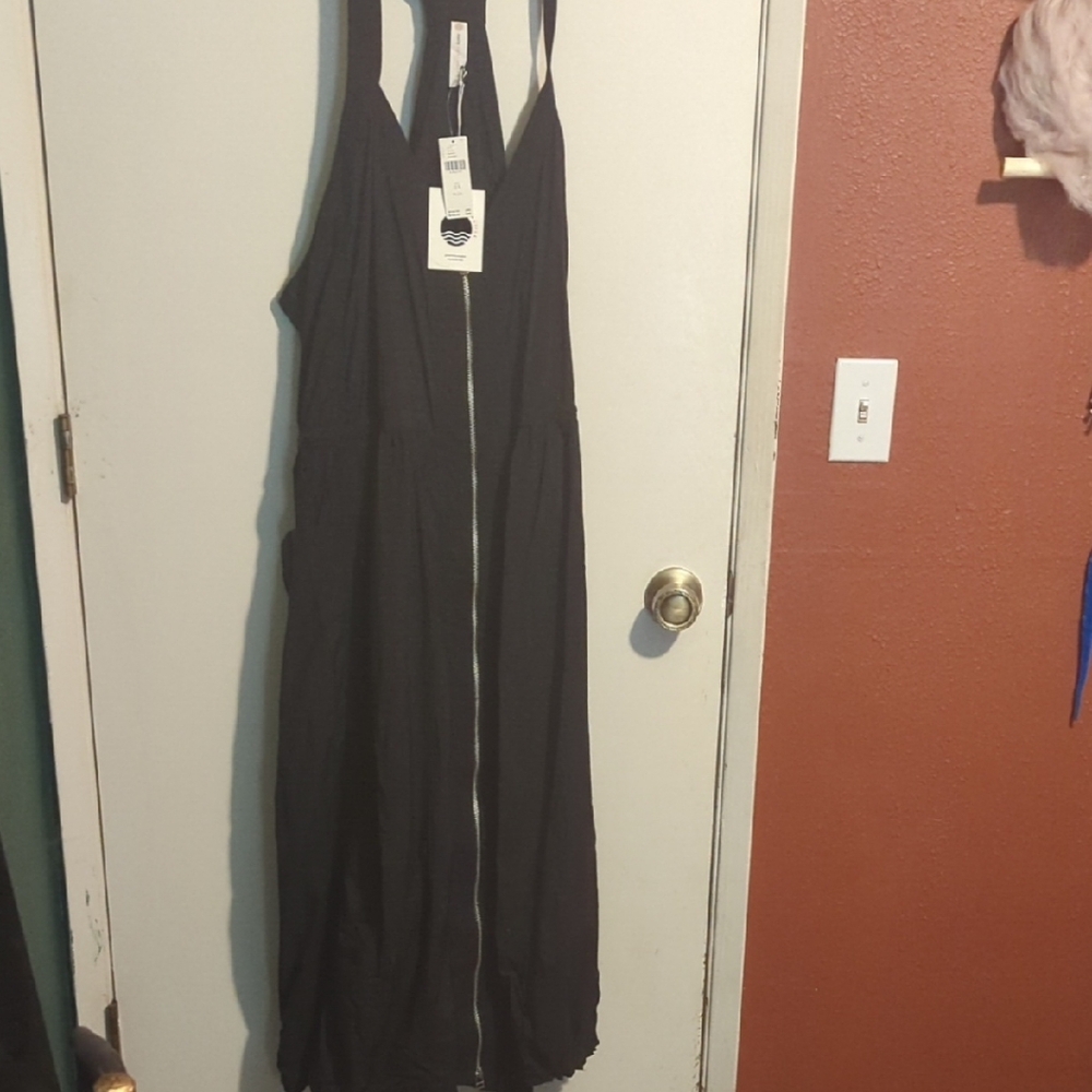 Anthropologie Daily Practice Free Fall Black Women's Dress